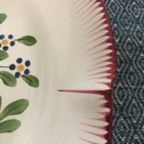 A set of 2 plates from the 19th century, L'Islettes earthenware, hand-painted decorations, rare