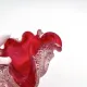 Barovier Toso Murano 1950 Ruby Red Pocket Bowl