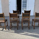 6 Henri II chairs