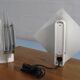 Pair of Lumiance bedside lamps or wall lights in lacquered sheet metal