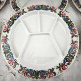 Set of 6 Villeroy & Boch Acapulco style fondue plates