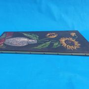 Painting of sunflowers in a vase comes from the 60's / 70's