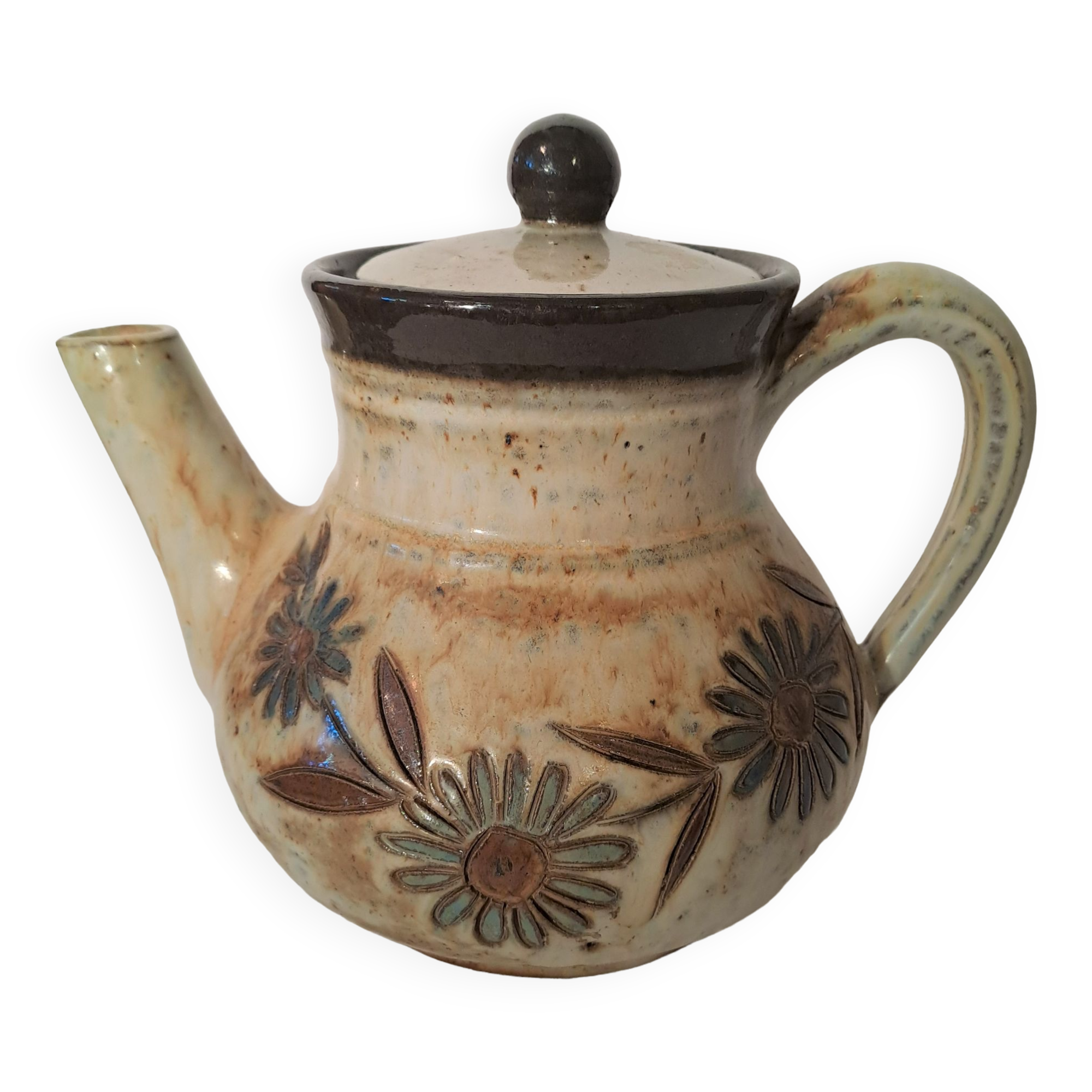 Teapot in Bouffioulx stoneware