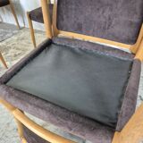 4x Niels Møller model 80 vintage oak dining chair Danish