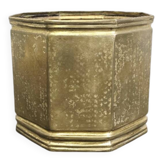 Brass Planter on Wheels