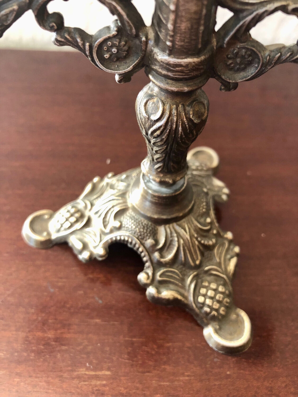 Old patinated chandelier