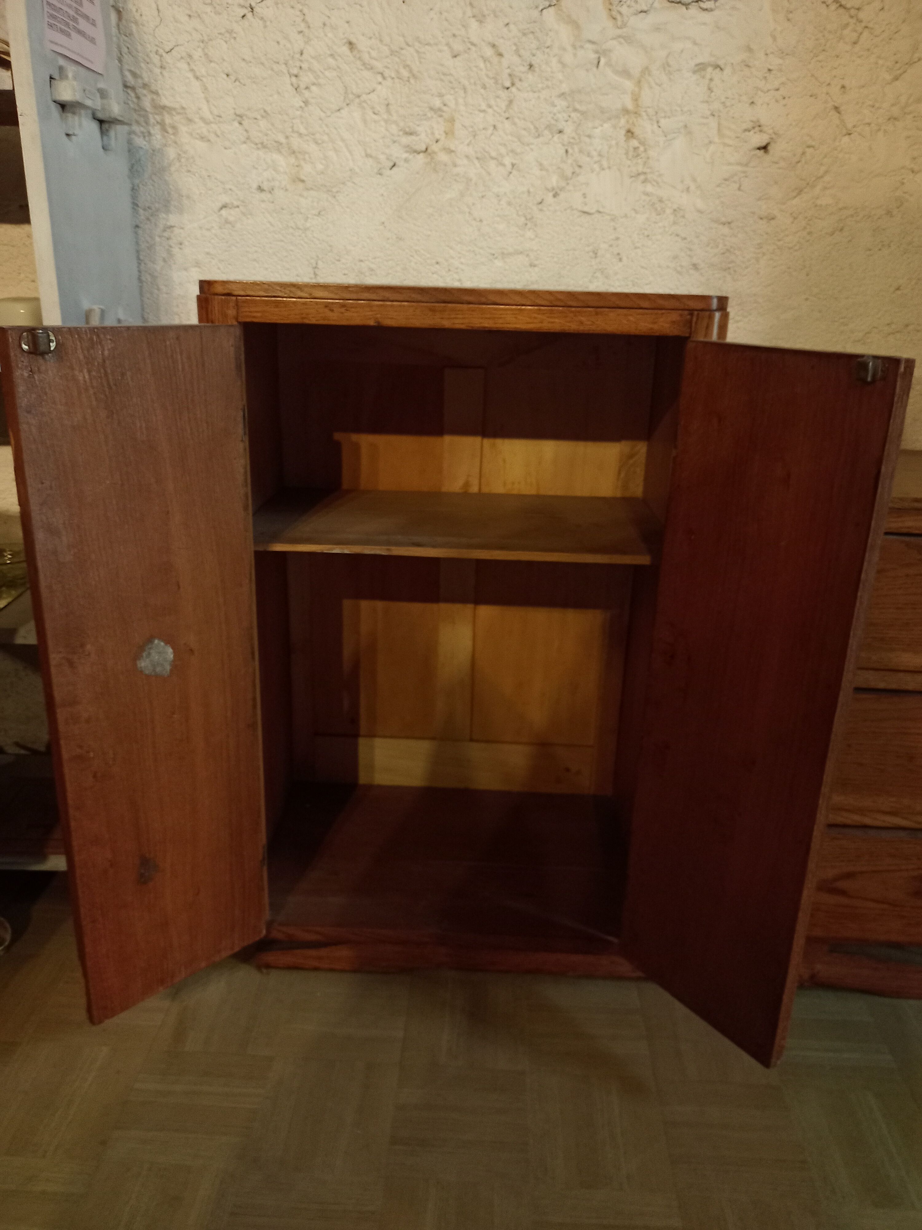 Small piece of furniture from the 40s with two doors and three drawers