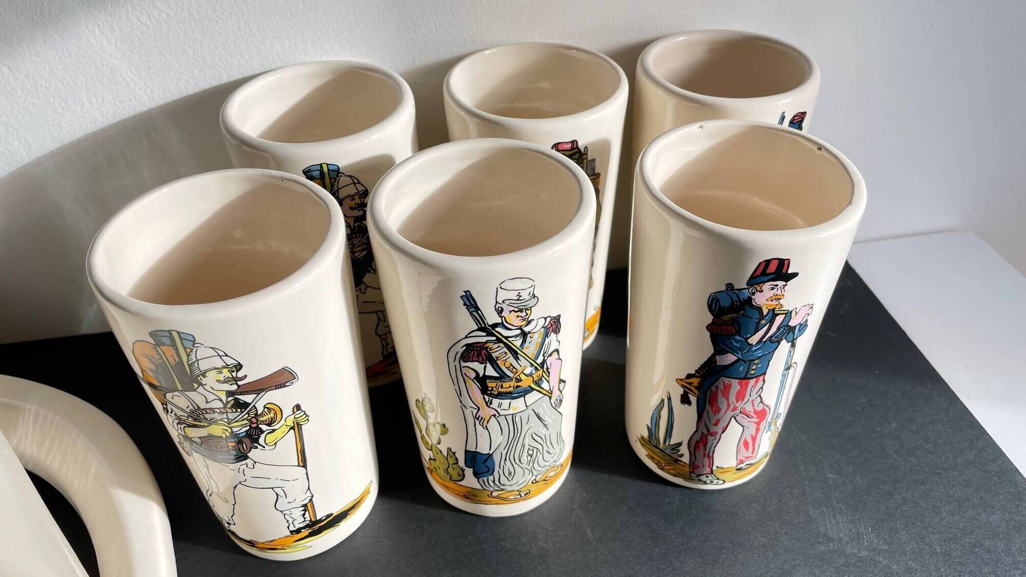 Vintage ceramic orangeade set