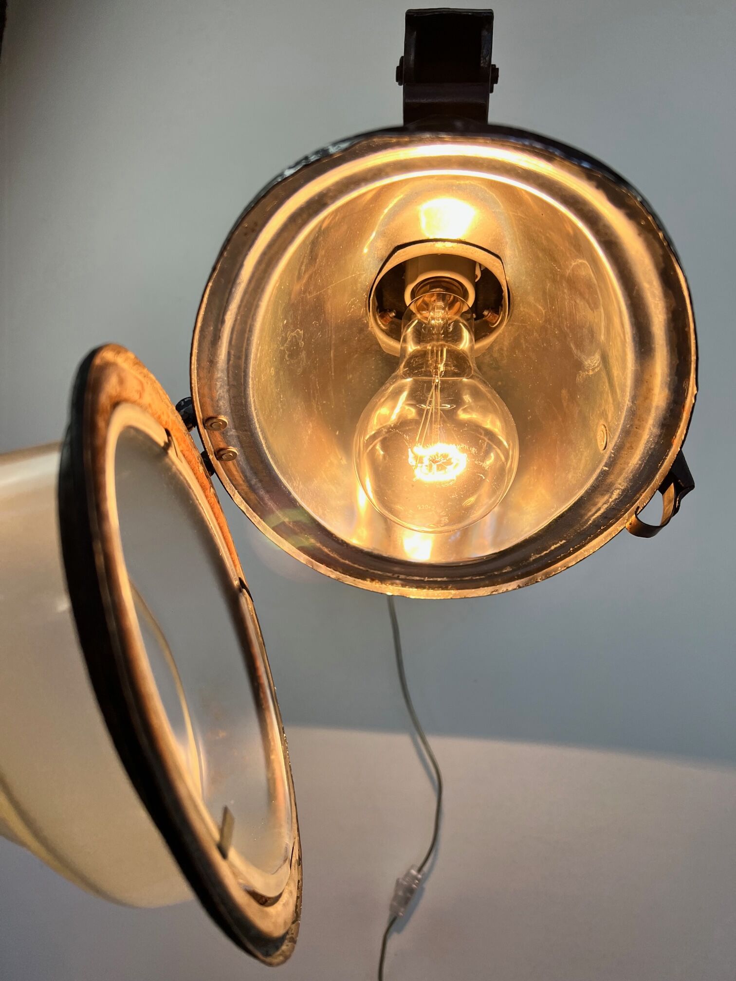 Wall lamp rue reverbere 1950