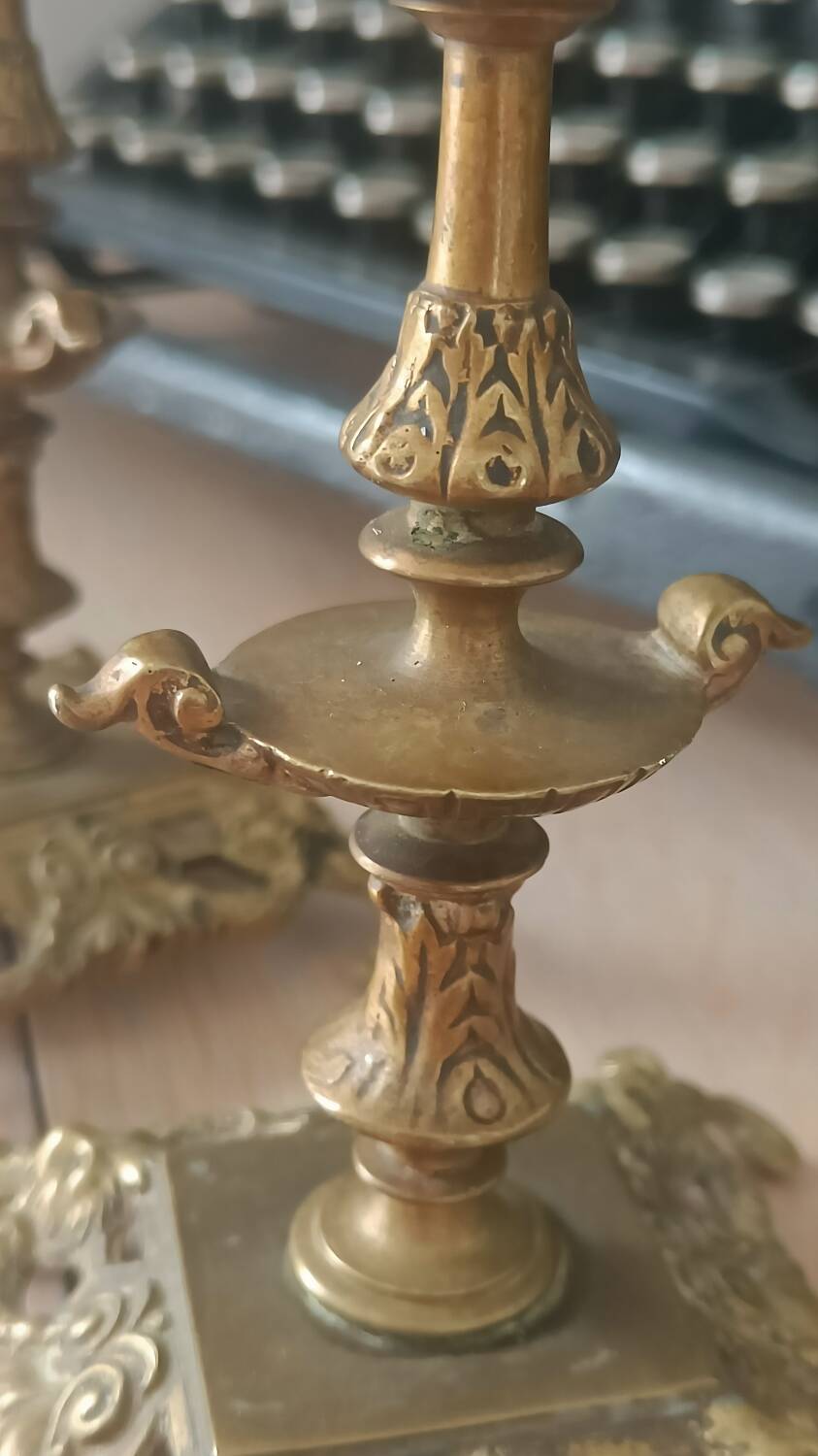 Antique baroque candlesticks