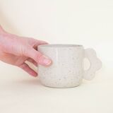 Flower mug cream