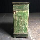 Old wooden dresser, aged green patina