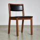 Set of Italian Leather Glossy Finish Chairs