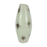 Mid century ceramic vase silberdistel abstract decor craquelé glaze 125/30