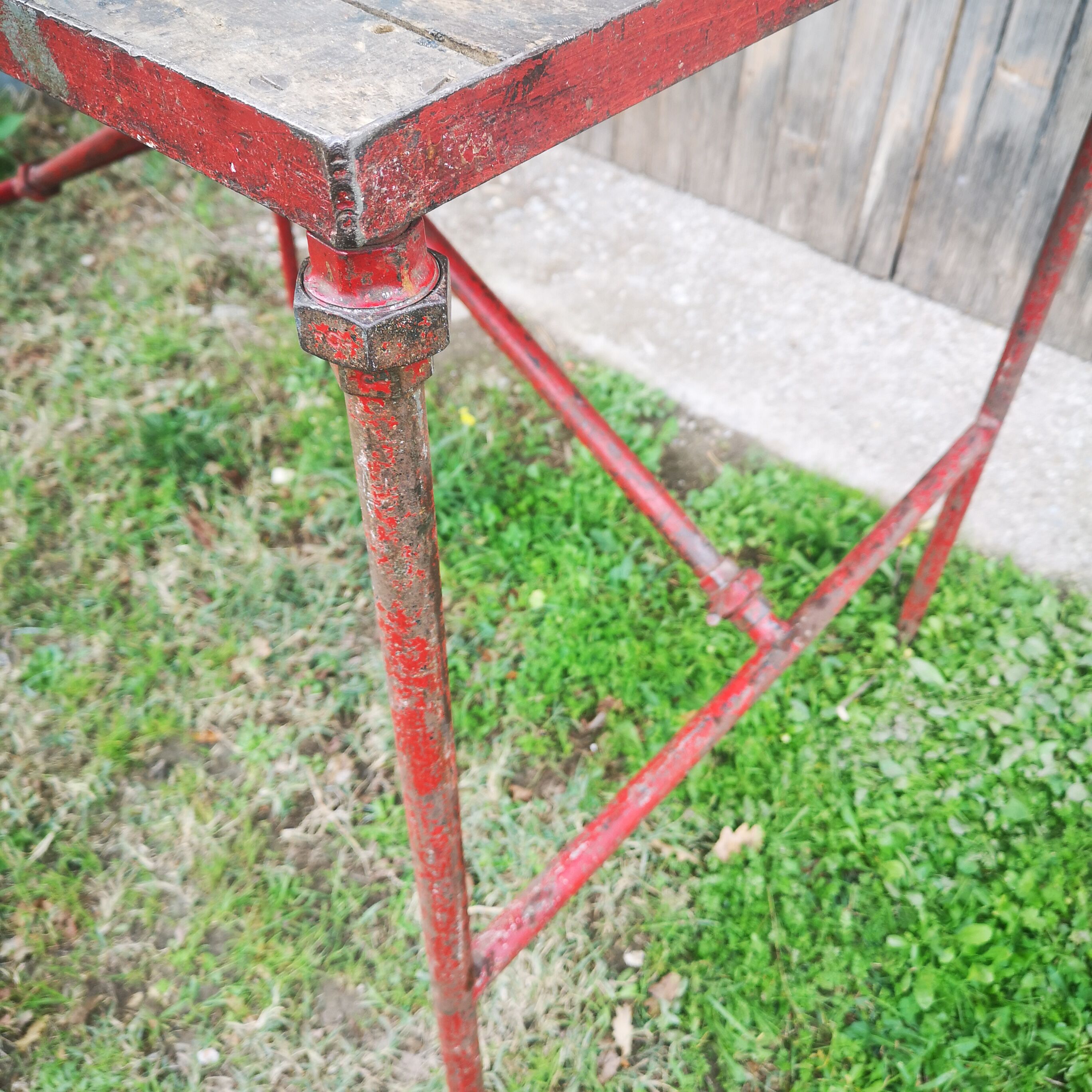 Old plumber workbench