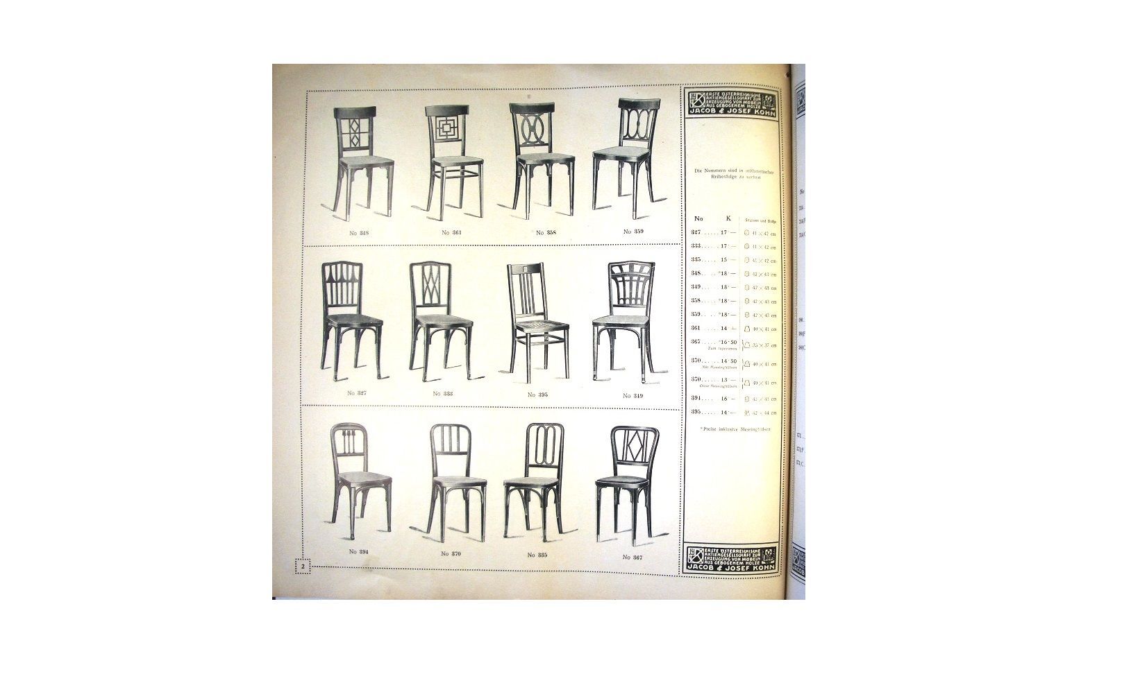 Chair Nr. 359 Viennese bentwood J & J Kohn 1900 s