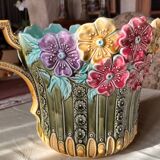 Vase barbotine  Honnaing art nouveau