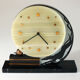 Art deco clock greyhound, marble and copper