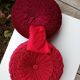 Coussin rond en velours