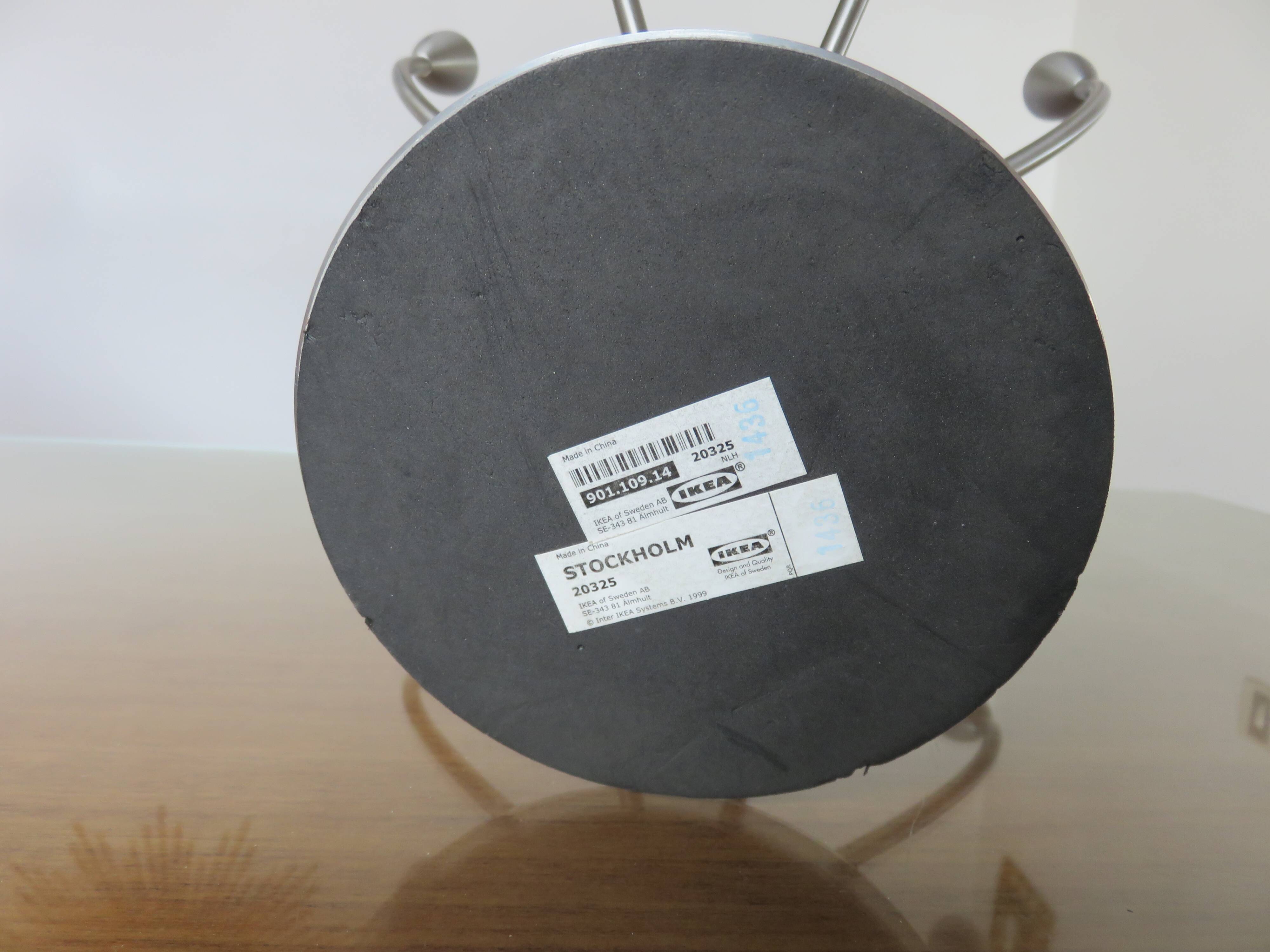 Bougeoir IKEA modèle Stockolm par Knut et Marianne Hagberg, signé