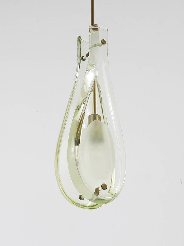 Max Ingrad for Drop Suspension Lamp Fontana Arte, Model 2259, Italy, 1960s