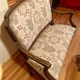 Vintage Louis XVI style bench and footrest