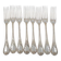 Christofle Marly, 8 table forks 20.5 cm silver-plated, recent pieces.