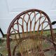 2 vintage rattan wicker armchair