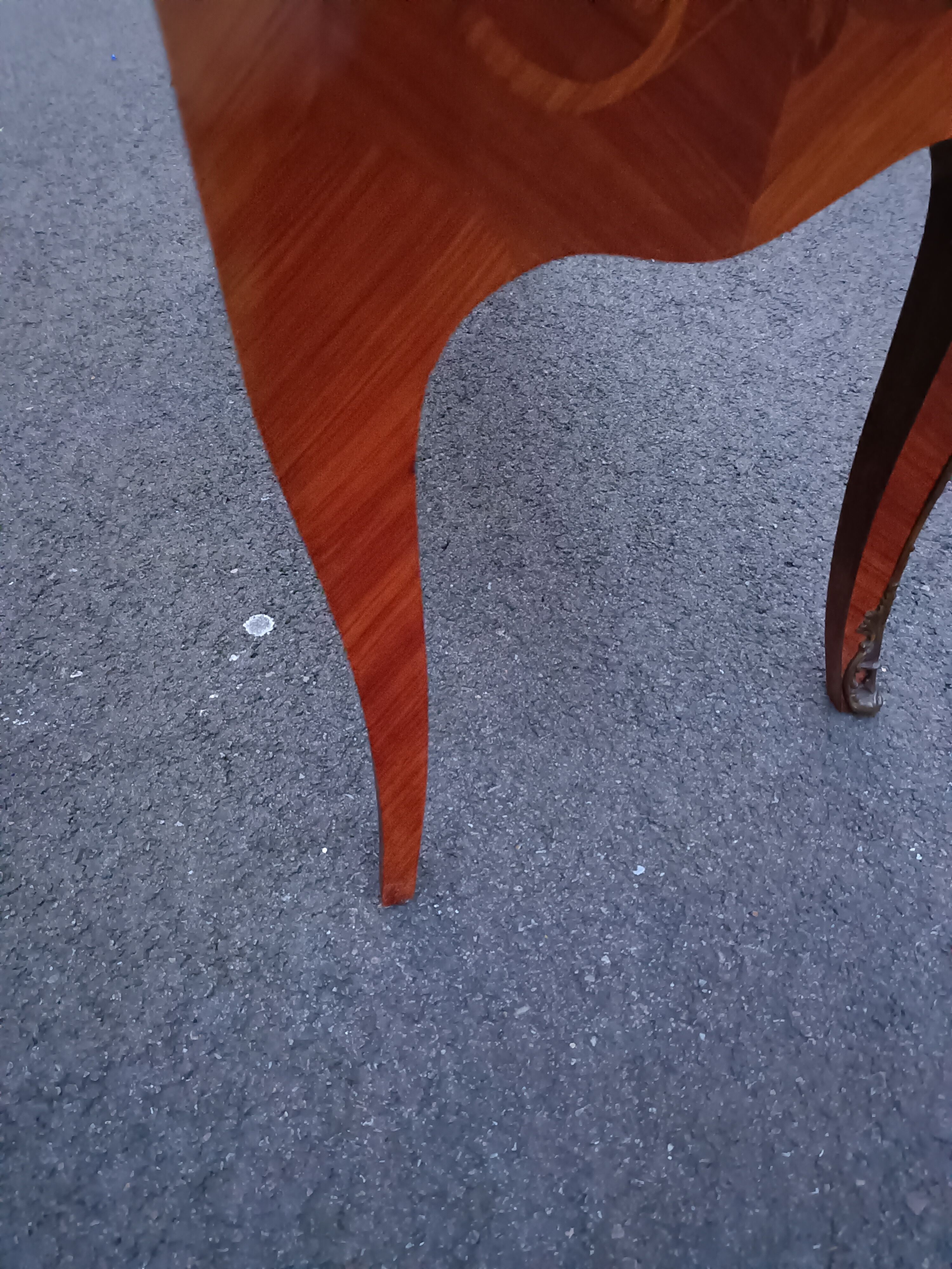 Chest of drawers marquetry marble top