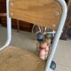 Chaise enfant d'école vintage