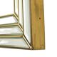 Miroir avec console argentés et dorés – Deknudt