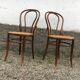 Paire de chaise fischel made in Austria bois courbé