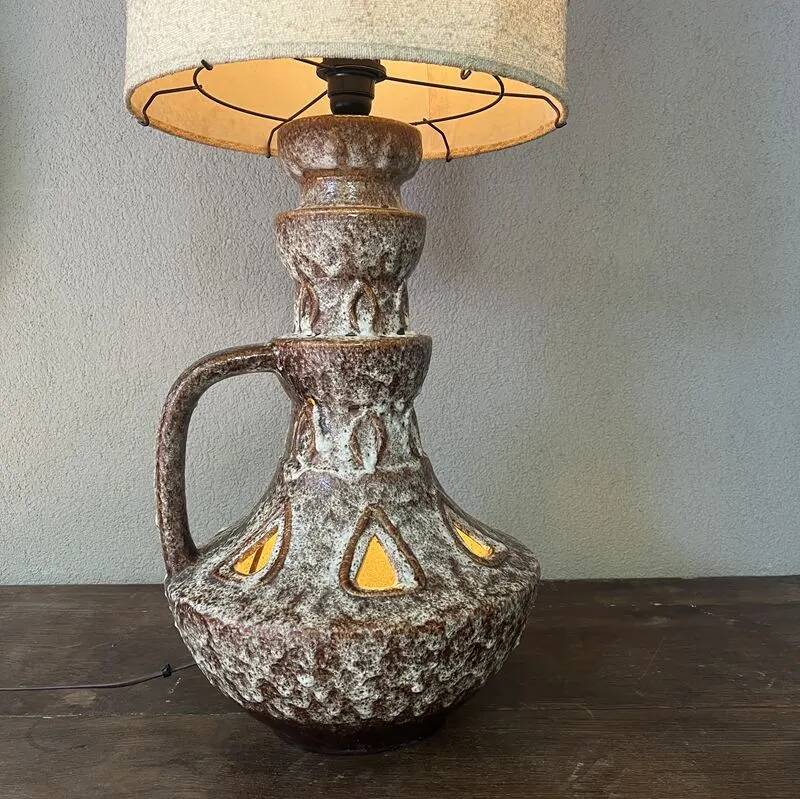 Vintage ceramic sun lamp