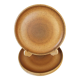 4 flat plates in Longchamp stoneware