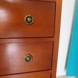 Louis Philippe style chest of drawers in cherry wood