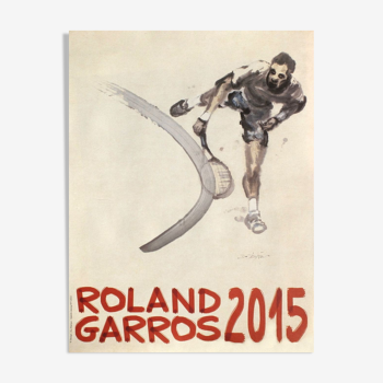 Official poster Roland Garros 2015 by Du Zhenjun