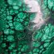 Coupelle en bloc de malachite brute