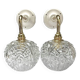 Paire d’appliques murales globes vintage
