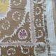 Nappe brodée à la main vintage 123x125 cm