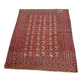 Tapis ancien Boukhara en laine, nouage extra-fin, fait main, 67 x 47 In