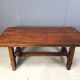 Solid wood brutalist dining table, 1960s