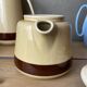 3 Portuguese Mic Century Modern coffee team pots