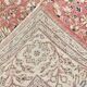 Red & Navy Blue Floral Vintage Persian Rug