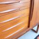 Teak high sideboard in vintage style from the 60s-70s, Vamo style, 60s-70s.
