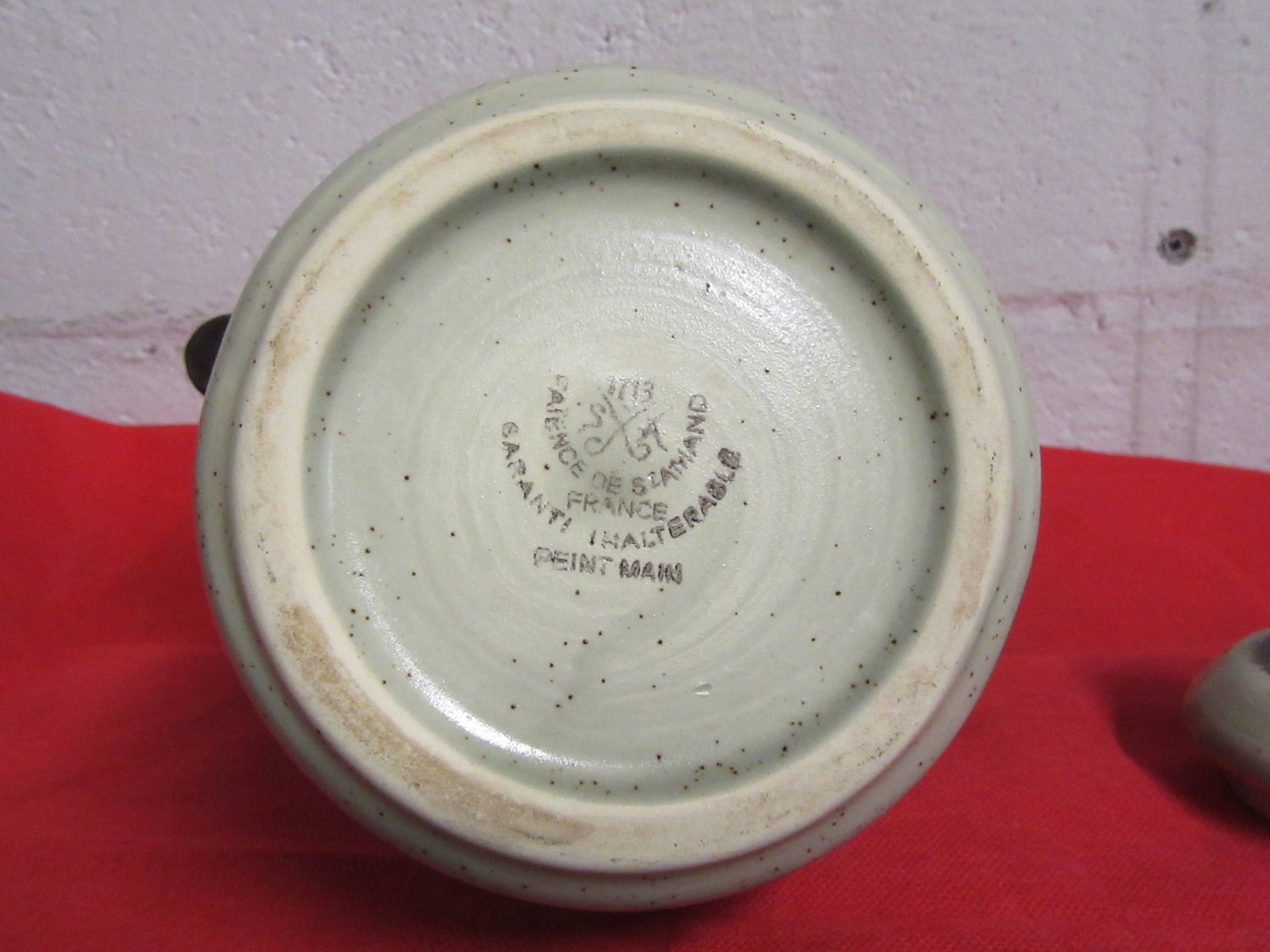 St Amand glazed earth cafeteria