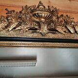 Old gilded mirror Napoleon III style