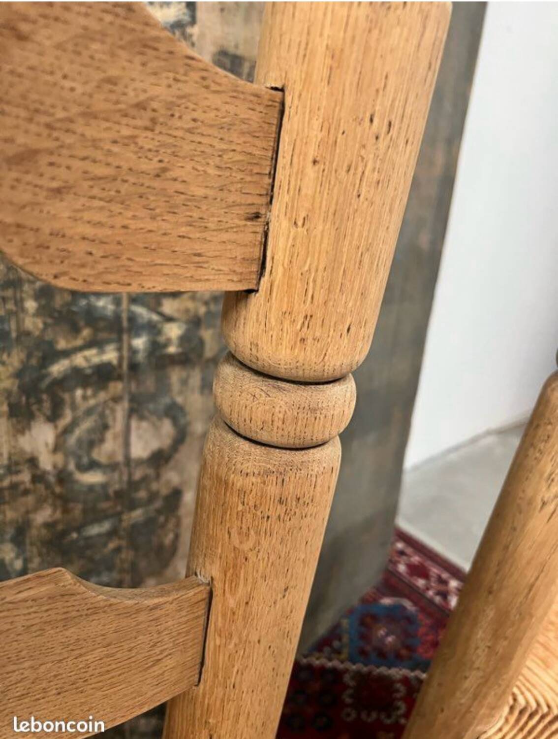 Pair of Dudouyt straw chairs