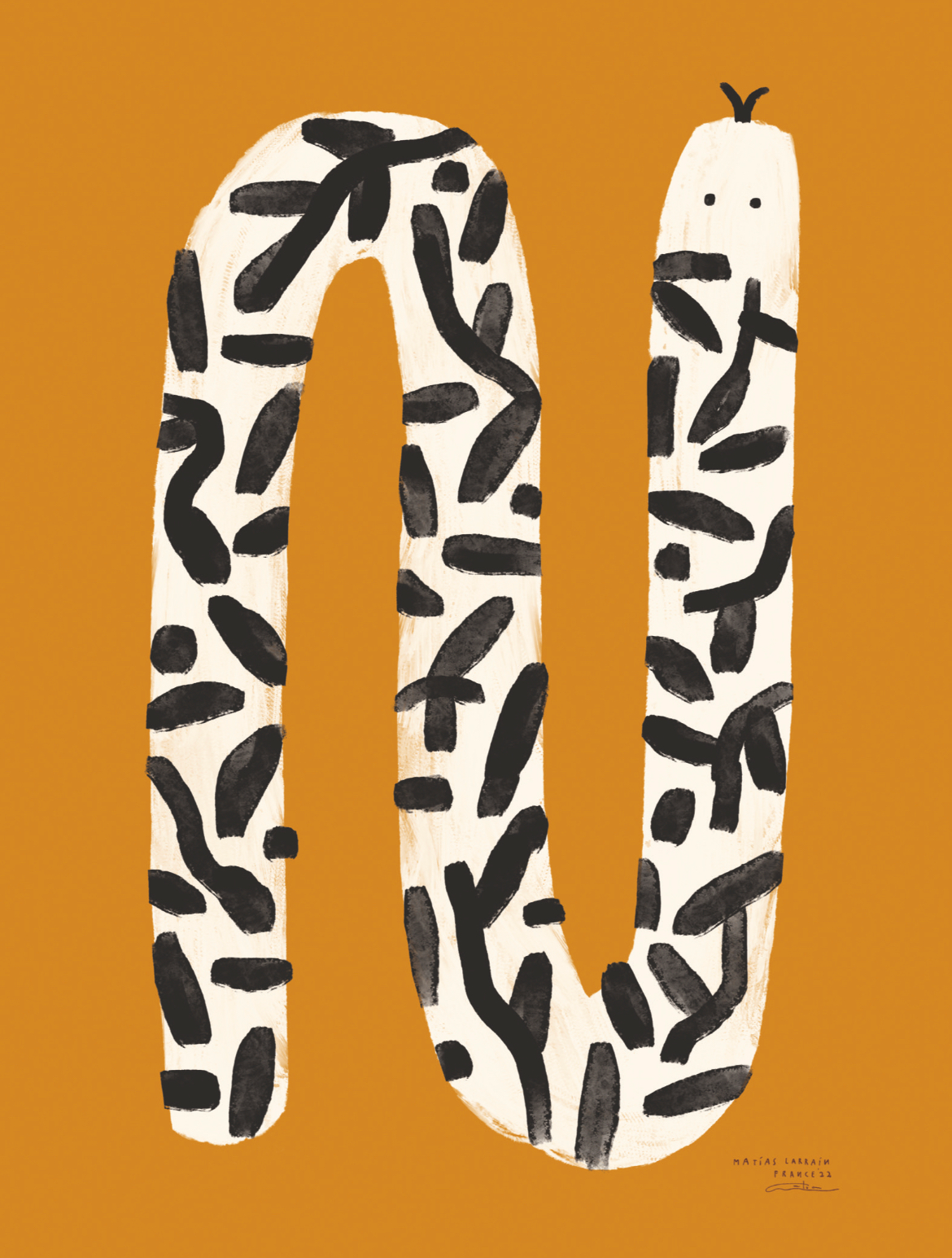 Pop-up Christmas 22 - Wall poster snake plant pattern 30cm*40cm