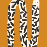 Pop-up Christmas 22 - Wall poster snake plant pattern 30cm*40cm