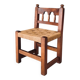 Oak & Rope Travail Populaire Side Chair, Belgium, 1950s